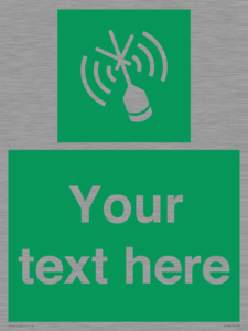 Custom sign safe condition Emergency position beacon